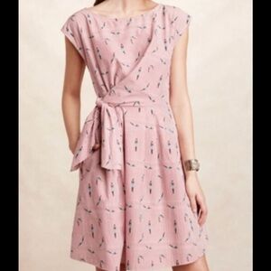 Maeve Retro Striped Dress with Divers